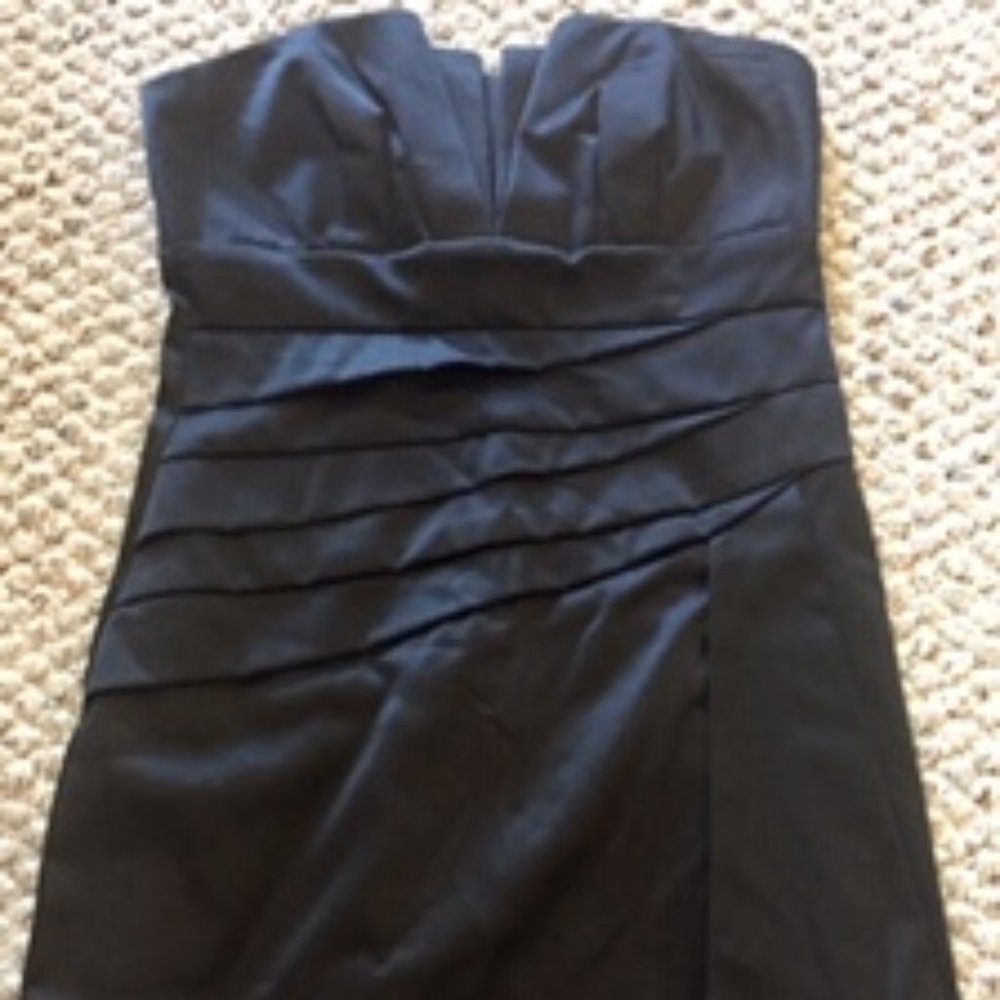 Teeze Me Short, Strapless Black Dress